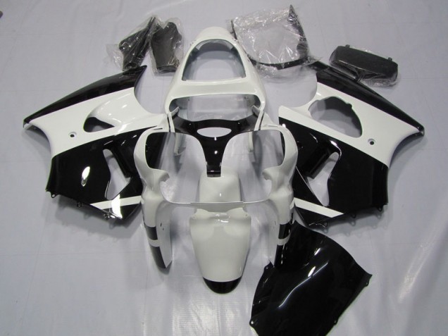 Carene Moto ZX6R 2000-2002 - Bianco Nero Carene Moto ZX6R 2000-2002 - Bianco Nero