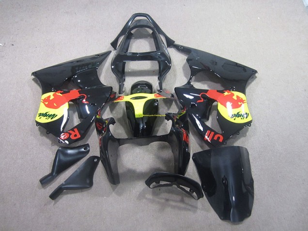 Carene Moto ZX6R 2000-2002 - Nero Giallo Red Bull Ninja Carene Moto ZX6R 2000-2002 - Nero Giallo Red Bull Ninja