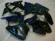 Carene Moto ZX6R 2000-2002 - Nero con Blu Fiamma Carene Moto ZX6R 2000-2002 - Nero con Blu Fiamma