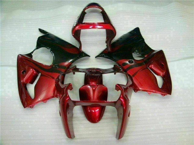 Carene Moto ZX6R 2000-2002 - Rosso Nero Carene Moto ZX6R 2000-2002 - Rosso Nero