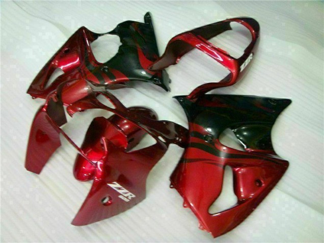 Carene Moto ZX6R 2000-2002 - Rosso Nero Carene Moto ZX6R 2000-2002 - Rosso Nero