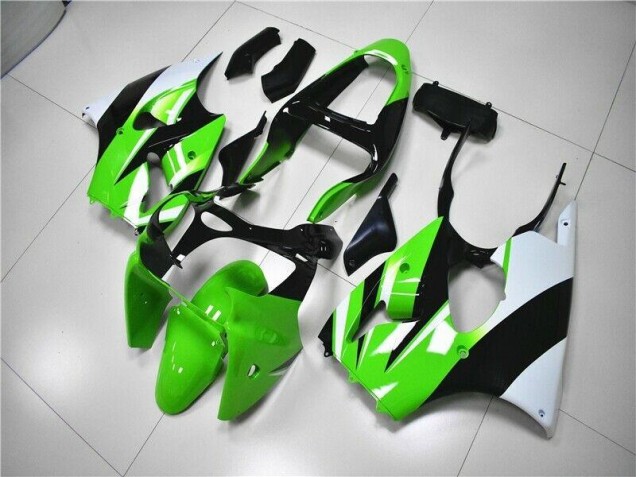 Carene Moto ZX6R 2000-2002 - Verde Bianco Nero Carene Moto ZX6R 2000-2002 - Verde Bianco Nero