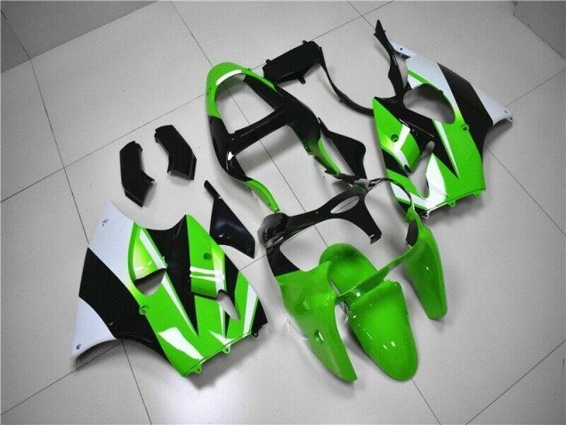 Carene Moto ZX6R 2000-2002 - Verde Bianco Nero Carene Moto ZX6R 2000-2002 - Verde Bianco Nero