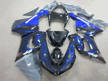 Carene Moto ZX6R 2005-2006 - Nero Blu Fiamma Ninja 636