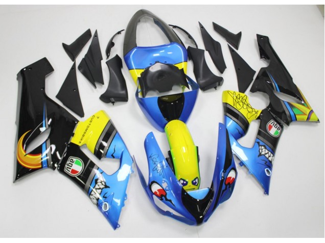 Carene Moto ZX6R 2005-2006 - Squalo Carene Moto ZX6R 2005-2006 - Squalo