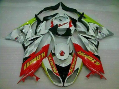 Carene Moto ZX6R 2009-2012 - Bianco Rosso H. Energy