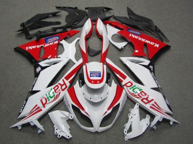Carene Moto ZX6R 2009-2012 - Bianco Rosso Rapid