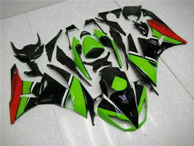 Carene Moto ZX6R 2009-2012 - Nero Verde Rosso Carene Moto ZX6R 2009-2012 - Nero Verde Rosso