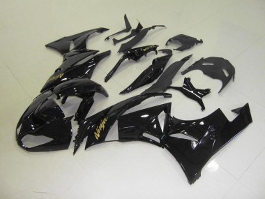 Carene Moto ZX6R 2009-2012 - Nero con Oro Adesivo