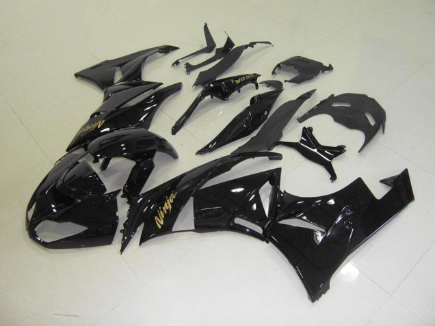 Carene Moto ZX6R 2009-2012 - Nero con Oro Adesivo Carene Moto ZX6R 2009-2012 - Nero con Oro Adesivo
