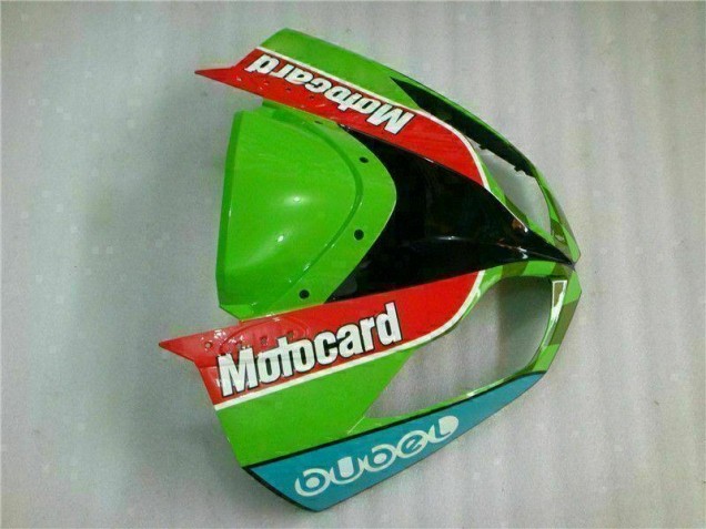 Carene Moto ZX6R 2009-2012 - Rosso Verde Motocard Carene Moto ZX6R 2009-2012 - Rosso Verde Motocard