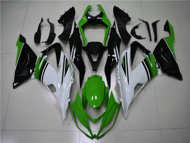 Carene Moto ZX6R 2013-2018 - Verde Bianco Nero Carene Moto ZX6R 2013-2018 - Verde Bianco Nero
