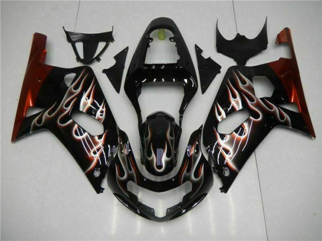 Carrozzeria Moto & Carena Moto GSXR 600 / 750 K1 K2 K3 2001-2003 - Nero Carrozzeria Moto & Carena Moto GSXR 600 / 750 K1 K2 K3 2001-2003 - Nero
