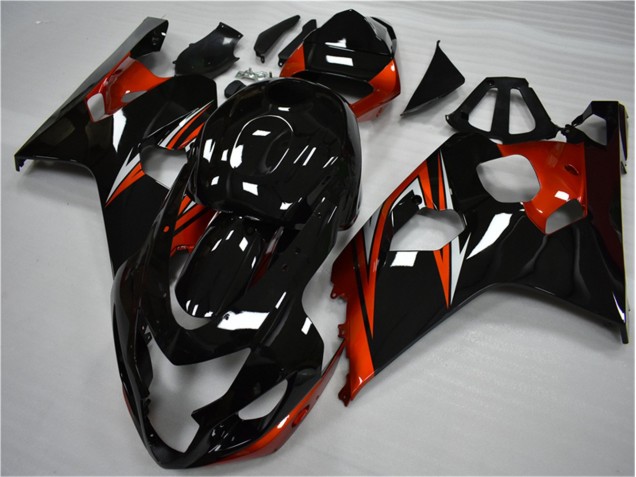 Kit Carena Moto & Plastica Moto GSXR 600 / 750 K4 2004-2005 - Arancia Nero Kit Carena Moto & Plastica Moto GSXR 600 / 750 K4 2004-2005 - Arancia Nero