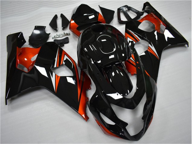 Kit Carena Moto & Plastica Moto GSXR 600 / 750 K4 2004-2005 - Arancia Nero Kit Carena Moto & Plastica Moto GSXR 600 / 750 K4 2004-2005 - Arancia Nero