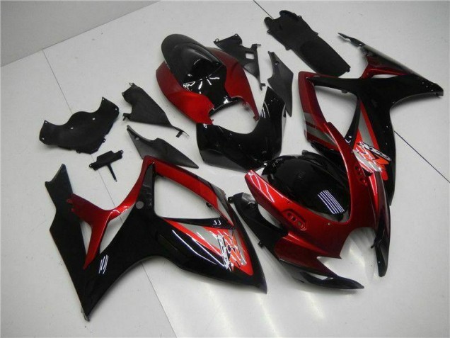 Kit Carenatura Iniezione GSXR 600 / 750 K6 2006-2007 - Rosso Nero Kit Carenatura Iniezione GSXR 600 / 750 K6 2006-2007 - Rosso Nero