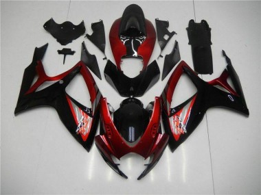 Kit Carenatura Iniezione GSXR 600 / 750 K6 2006-2007 - Rosso Nero