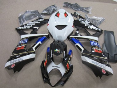 Kit Carenatura Moto Iniezione GSXR 1000 K7 2007-2008 - Nero Bianco Blu