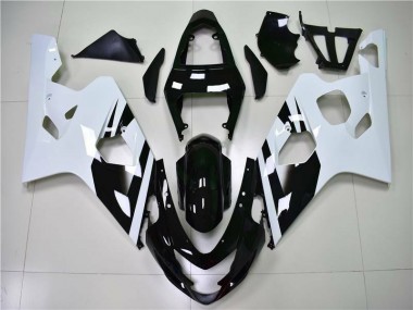 Kit Carenatura Moto Iniezione GSXR 600 / 750 K4 2004-2005 - Bianco Nero