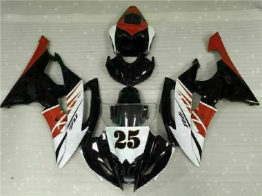 Kit Carenatura Moto Iniezione R6 2008-2016 - Bianco Nero