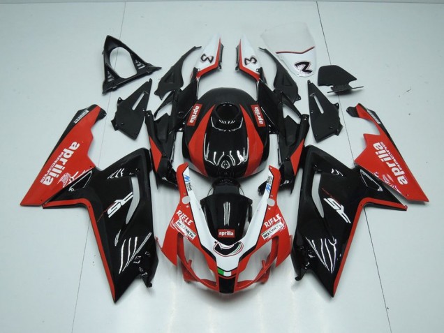 Kit Carenatura Moto Iniezione RS 125 2006-2011 - Nero & Rosso Kit Carenatura Moto Iniezione RS 125 2006-2011 - Nero & Rosso