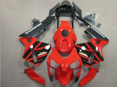 Kit Carenatura Motocicletta Completo ABS CBR 600 RR 2003-2004 - Rosso Nero