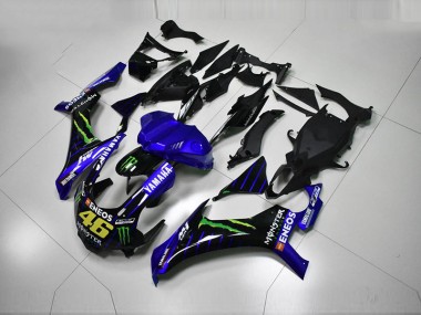 Kit Carenatura Motocicletta Completo ABS R1 2015-2019 - Blu Blu Bianco ENEOS 46 Monster