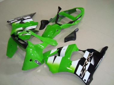 Kit Carenatura Motocicletta Completo ABS ZX6R 2000-2002 - Verde Nero
