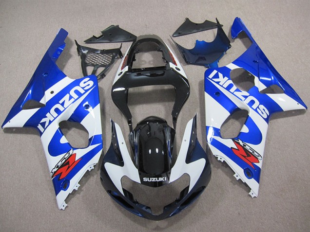 Kit Carene Moto Completa GSXR 1000 K1 2000-2002 - Blu Bianco Decal
