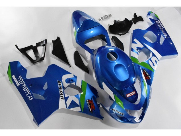 Kit Carene Moto Completa GSXR 600 / 750 K4 2004-2005 - Blu Bianco Kit Carene Moto Completa GSXR 600 / 750 K4 2004-2005 - Blu Bianco