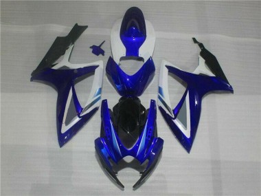 Kit Carene Moto Completa GSXR 600 / 750 K6 2006-2007 - Blu Bianco