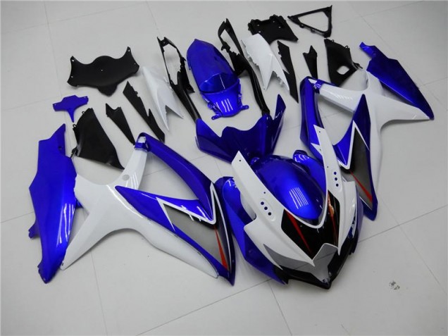 Kit Carene Moto Completa GSXR 600 / 750 K8 2008-2010 - Bianco Blu Kit Carene Moto Completa GSXR 600 / 750 K8 2008-2010 - Bianco Blu