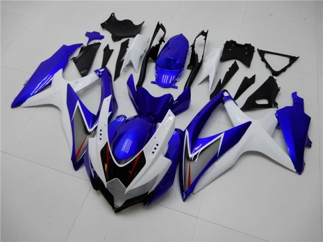 Kit Carene Moto Completa GSXR 600 / 750 K8 2008-2010 - Bianco Blu Kit Carene Moto Completa GSXR 600 / 750 K8 2008-2010 - Bianco Blu