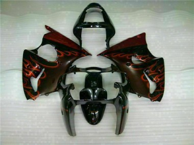 Kit Carene Moto Completa ZX6R 2000-2002 - Nero Rosso Fiamma