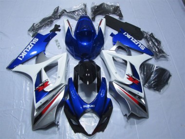 Kit Carene Moto GSXR 1000 K7 2007-2008 - Blu Bianco