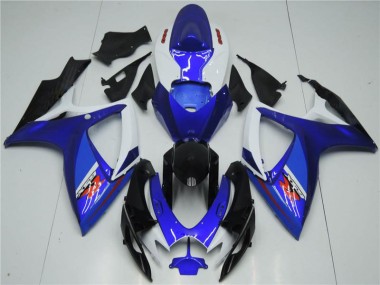 Kit Carene Moto GSXR 600 / 750 K6 2006-2007 - Bianco Blu