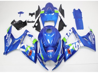 Kit Carene Moto GSXR 600 / 750 K6 2006-2007 - Blu Bianco