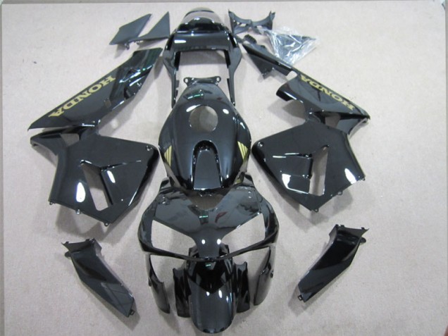 Kit Completo Carenatura Moto ABS CBR 600 RR 2003-2004 - Nero Oro Decal Kit Completo Carenatura Moto ABS CBR 600 RR 2003-2004 - Nero Oro Decal