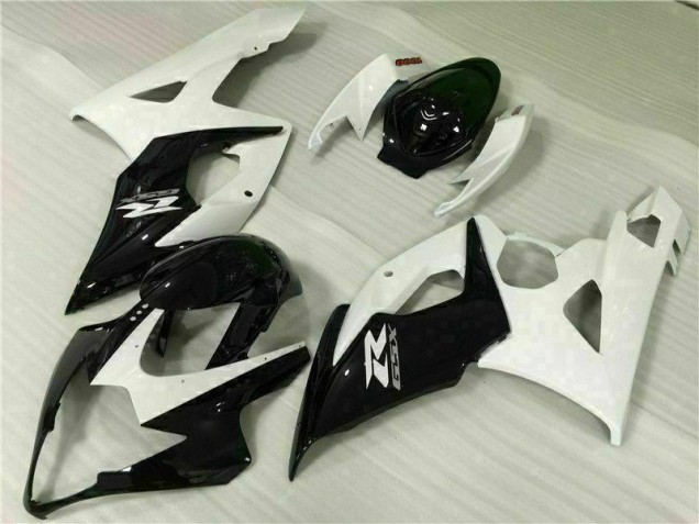 Kit Completo Carenatura Moto ABS GSXR 1000 K5 2005-2006 - Bianco Nero Kit Completo Carenatura Moto ABS GSXR 1000 K5 2005-2006 - Bianco Nero