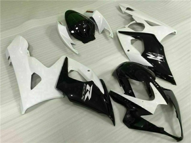 Kit Completo Carenatura Moto ABS GSXR 1000 K5 2005-2006 - Bianco Nero Kit Completo Carenatura Moto ABS GSXR 1000 K5 2005-2006 - Bianco Nero
