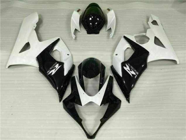 Kit Completo Carenatura Moto ABS GSXR 1000 K5 2005-2006 - Bianco Nero Kit Completo Carenatura Moto ABS GSXR 1000 K5 2005-2006 - Bianco Nero