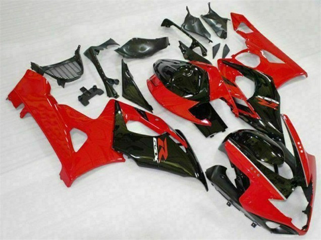 Kit Completo Carenatura Moto ABS GSXR 1000 K5 2005-2006 - Rosso Nero Kit Completo Carenatura Moto ABS GSXR 1000 K5 2005-2006 - Rosso Nero