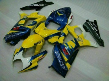 Kit Completo Carenatura Moto ABS GSXR 1000 K7 2007-2008 - Giallo