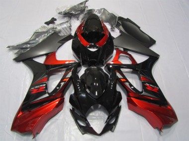 Kit Completo Carenatura Moto ABS GSXR 1000 K7 2007-2008 - Nero Rosso