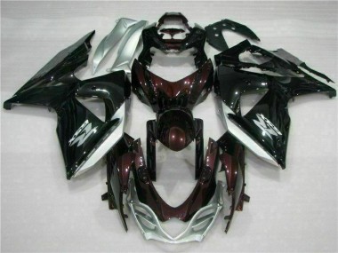 Kit Completo Carenatura Moto ABS GSXR 1000 K9 2009-2016 - Marrone Nero