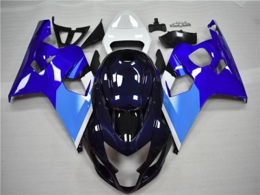 Kit Completo Carenatura Moto ABS GSXR 600 / 750 K4 2004-2005 - Blu Bianco