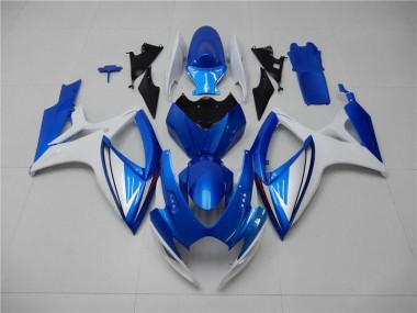 Kit Completo Carenatura Moto ABS GSXR 600 / 750 K6 2006-2007 - Blu Bianco