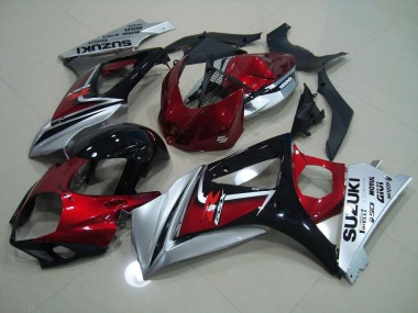 Kits Carenatura Moto Completa GSXR 1000 K7 2007-2008 - Rosso Nero Argento