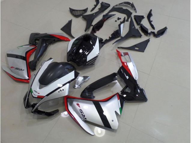 Kits Carenatura Moto Completa RS4 50 125 2011-2018 - Nero Argento Rosso