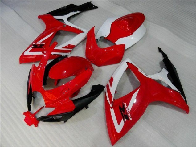 Kits Carenatura Moto Iniezione GSXR 600 / 750 K6 2006-2007 - Rosso Bianco Kits Carenatura Moto Iniezione GSXR 600 / 750 K6 2006-2007 - Rosso Bianco